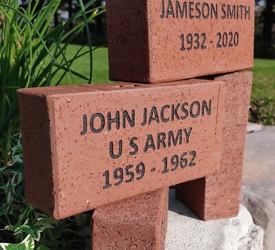 Brick Memorial / REAL CLAY PAVER / Personalized Fundraising Bricks Memory Stones