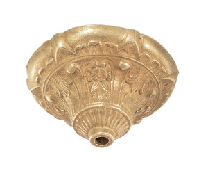 Flower Design Solid Cast Brass 5 Dia Ceiling Light Pendant