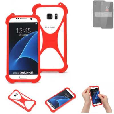 Schutzring für Volla Phone 22 Silikoncase Softcase Bumper Schutz Hülle rot