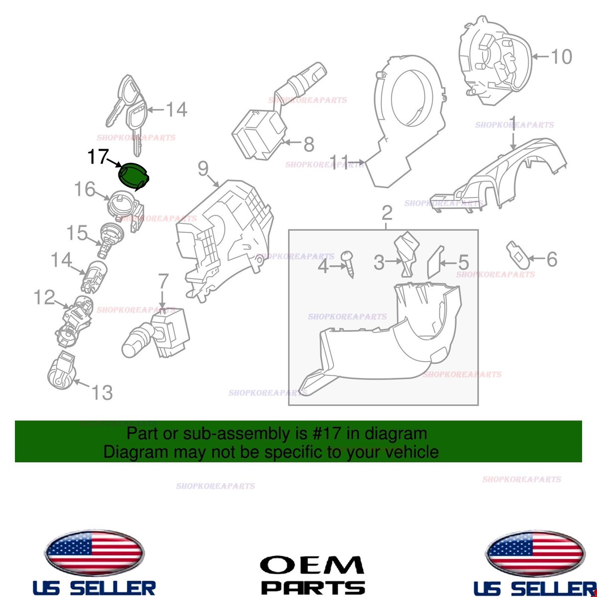 Mazda OEM 10-13 3 Steering Column-cylinder Cover BBM367H41 for