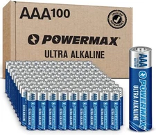 100-Count AAA Batteries, Ultra Long Lasting Alkaline Battery, 10-Year Shelf Life
