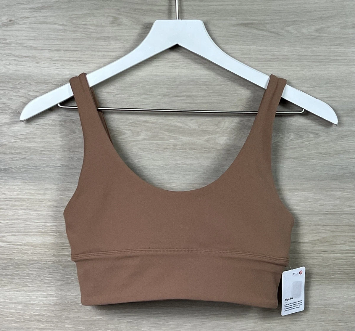 Lululemon Align Bra Size 8 A/B cup Nulu Reversible Dusty Clay DUCL 62316