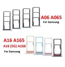 For Samsung Galaxy A06 A16 4G A16 5G OEM Dual Sim Card SD Tray Slot Holder
