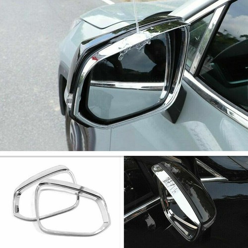 Rear Viewmirror Rain Visor Guard Eyebrow Cover Frame For Toyota Rav4 Accessories - Picture 3 of 6