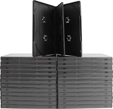  25 DV6R14BK 6-DVD Boxes Six Multi Cases Box Set Overlap Tray 14mm Black Disc