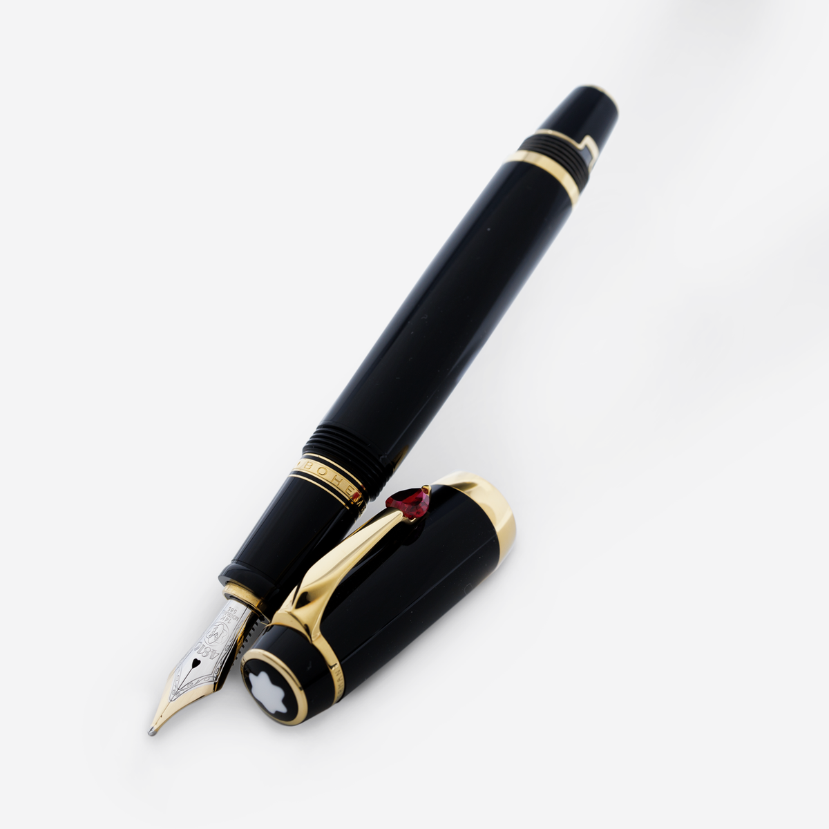 筆記具 MONTBLANC Je t'aime & Season's Greetings Montblanc Boheme Je T'Aime (I love you) Fontain Pen with 14K