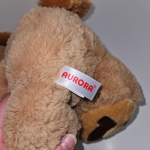 Tan Horse Plush Brown Horseshoes on Feet 10" Stuffed Animal Toy Aurora Pony Colt - Picture 8 of 10