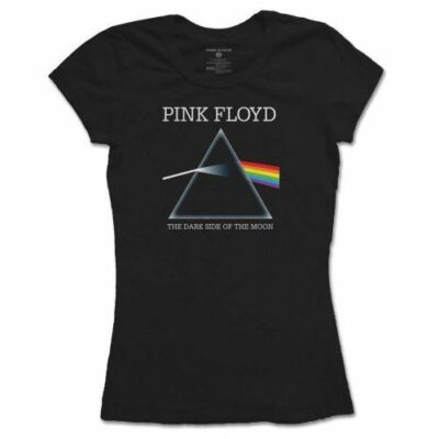 Pink Floyd Dark Side Of The Moon Womens Fitted T-Shirt NEW