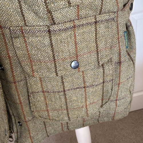 Hunter Ladies Tweed Wool Shooting Jacket -immaculate Condition Size L(14-16) - Picture 8 of 21