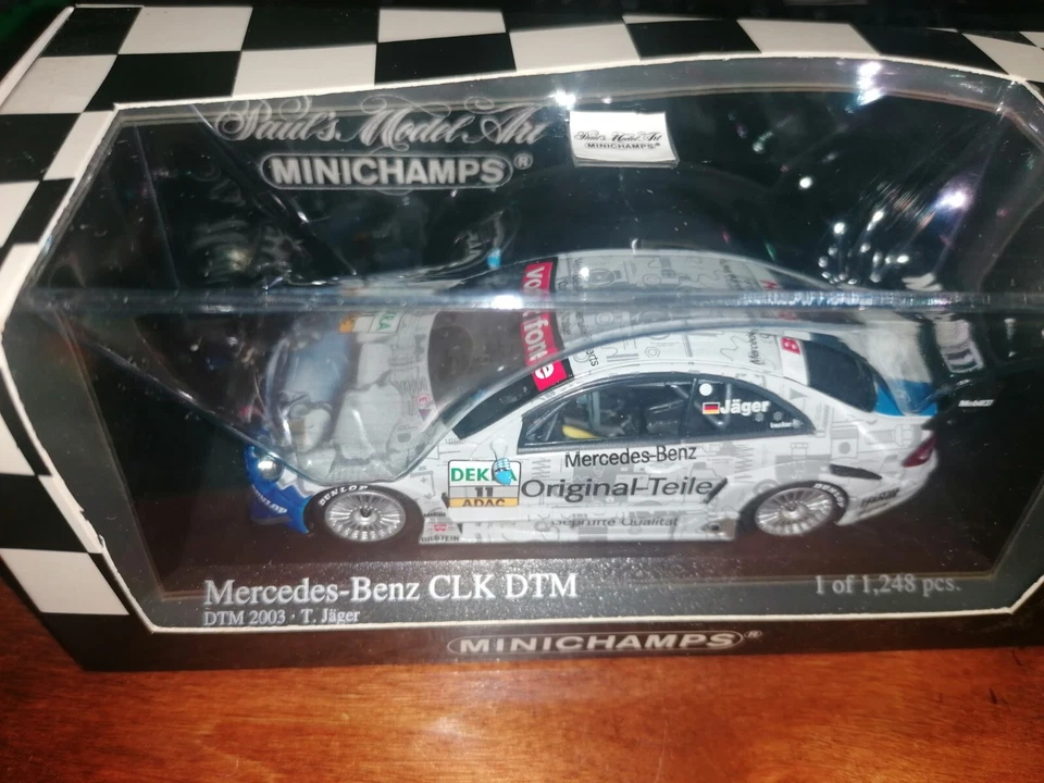 Minichamps 1/43 Mercedes CLK Coupe #11 DTM 2003 T. Jager 400 033211 - Immagine 2 di 3