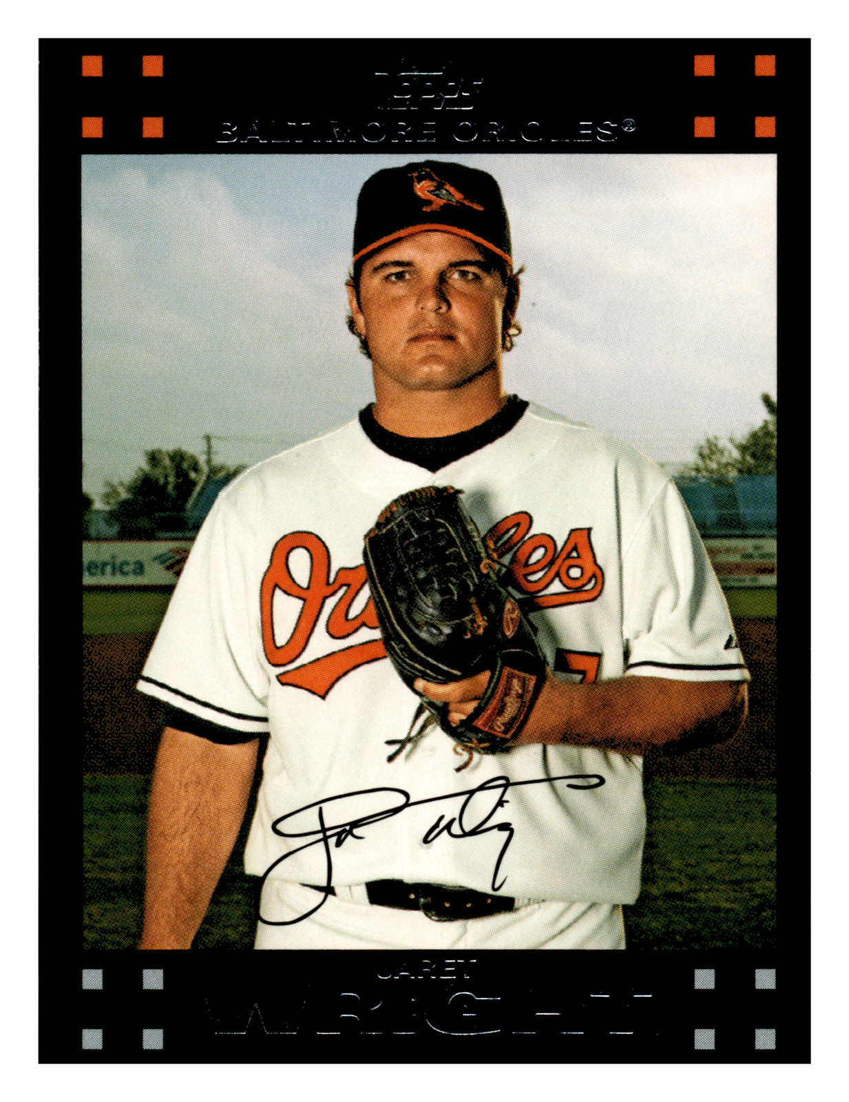 2007 Topps Jaret Wright  Baltimore Orioles #446 Centered Mint