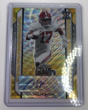 2021 Leaf Metal Rookie Jaylen Waddle 1/1 Auto Autograph Bama Dolphins Gold Card