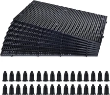 Plastic Grid Divider Tray Egg Crate Louvre Aquarium Fish Tank Bottom Isolation w