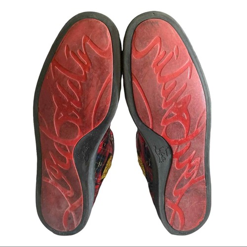 Christian Louboutin Rantus Orlato piatto alto a quadri "tartan" taglia 12 - Foto 7 di 12