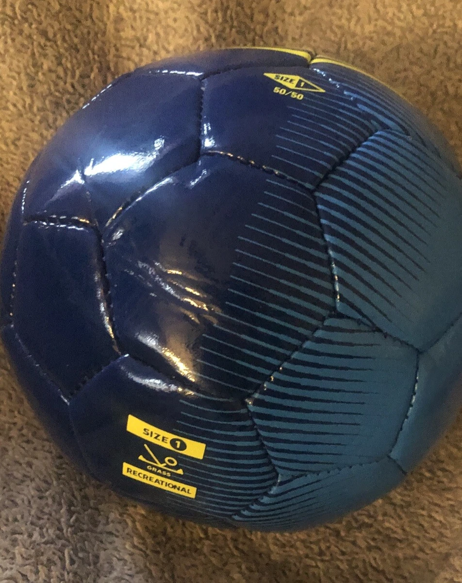 Umbro Logo Soccer Ball Size 1 Grass Recreational Blue Neon Yellow