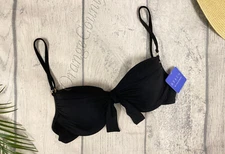 Women's Swim Top Beach by Melissa Odabash Bikini Swimwear Black  Size Small