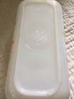Vintage Fire King Gay Fad Fruit White Loaf Pan & Refrigerator Dish No Lids USA — photo 6