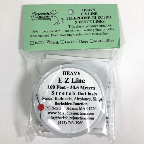EZ Line 001 Heavy 0.5mm x 30.5 Black Rigging Thread Brand New - Picture 3 of 3