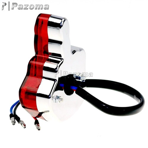 Luz trasera LED de freno de dedo medio para Harley motocicleta Bobber Chopper - Imagen 10 de 12