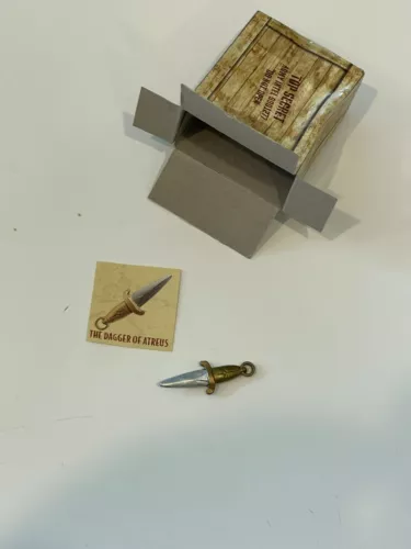 Indiana Jones Raiders Hasbro Relic Crate Artifact Dagger Atreus 1/18 3.75" Scale
