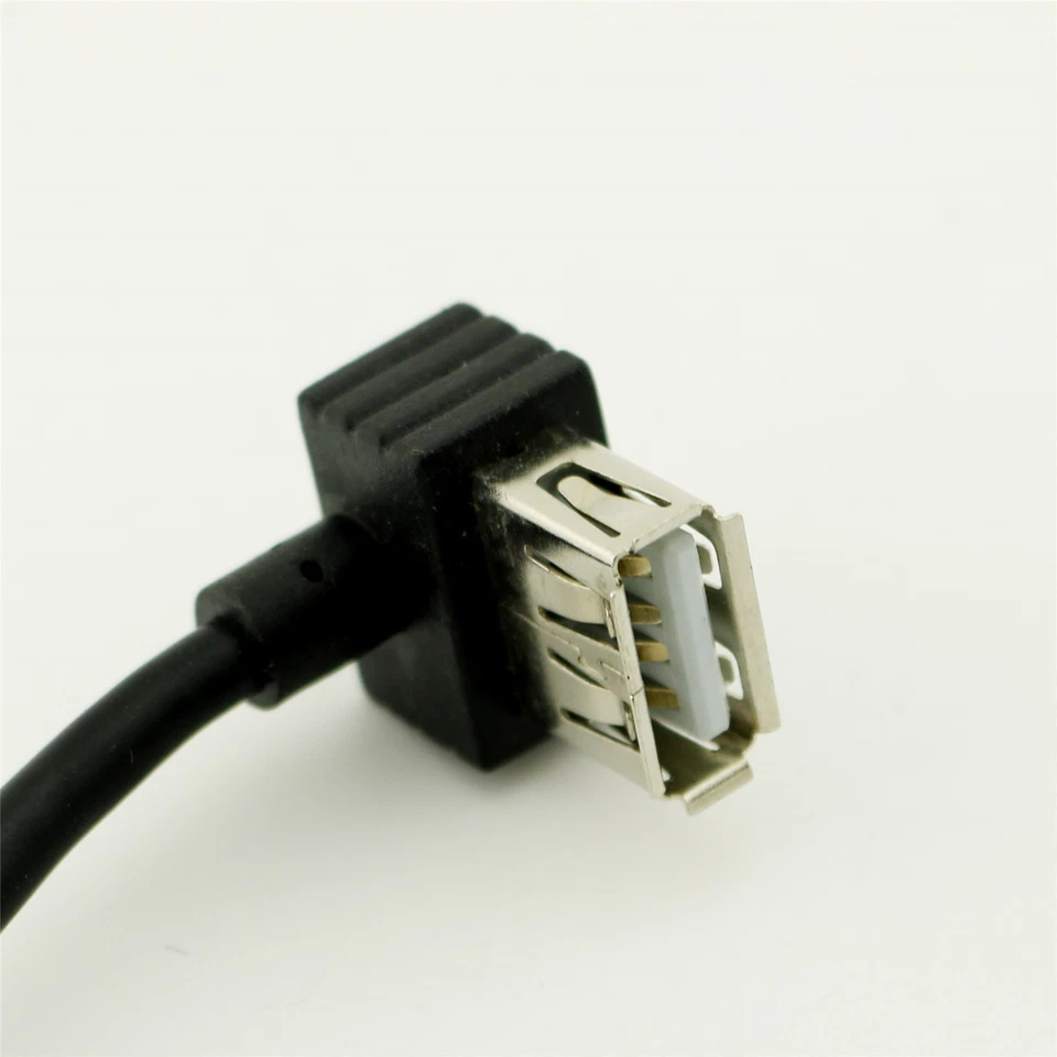 30cm USB 2.0 A Female Angled to Micro USB 5 Pin Male UP Angled Cable for Android - Image 2 of 4