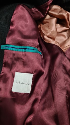 Paul Smith Double Breasted Long Overcoat Black Size Medium uk 40 eu 50 £740 - Picture 7 of 9