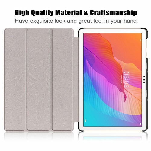 Light Slim Leather Trifold Protective Case Cover Stand Huawei MatePad T10s T10 - Picture 64 of 123