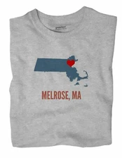 Melrose Massachusetts MA T-Shirt HEART
