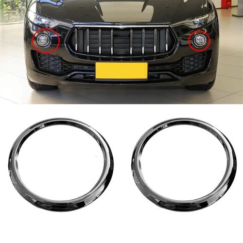 For Maserati Levante 2018-2022 Car Front Bumper Fog Light Ring Cover 670065940 - Picture 6 of 11