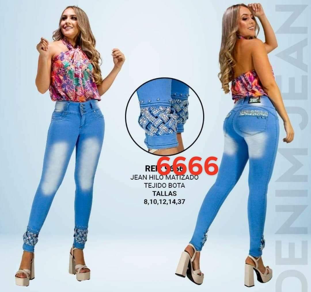 JEANS COLOMBIANOS SC6666 Authentic Colombian Push Up Jeans, Jean