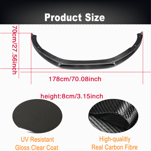 Passt für Audi R8 Gen 1 GT V8 V10 Carbon Frontlippe Frontansat Spoiler Splitter  - Bild 7 von 11