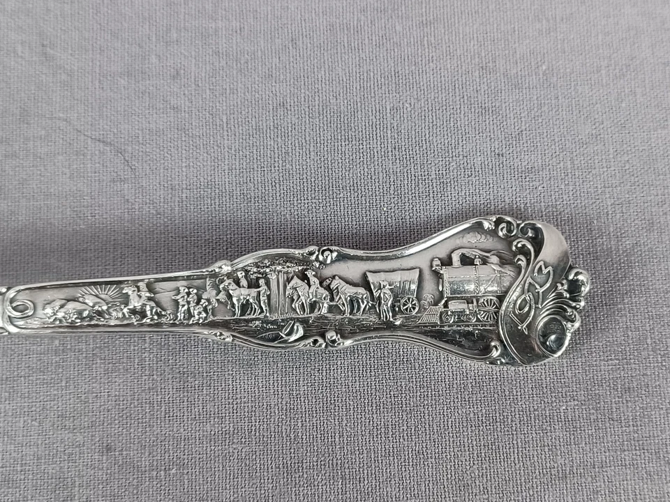 纯银路易斯安那购买博览会圣路易斯纪念品勺子C.1904 — 第 4/4 张图片