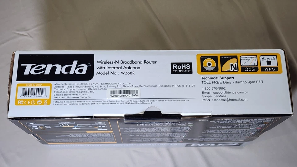 Tenda W268R Wireless Router 802.11 b/g/n 150 Mbps 4-Port 10/100🔥(New) - Image 3 of 4