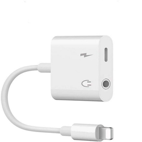 FOR iPhone 12 11 Pro Max X 8 to 3.5mm AUX Headphone Jack Adapter Audio Splitter - Picture 8 of 8