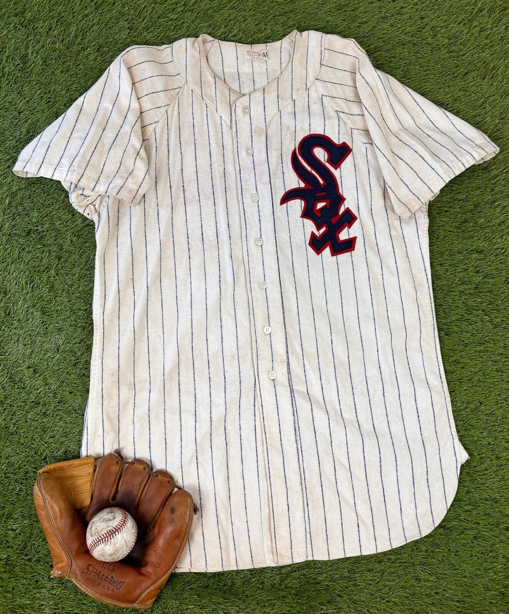 Rare Vintage Authentic 1955 Chicago White Sox Wool Flannel MLB Baseball  Jersey