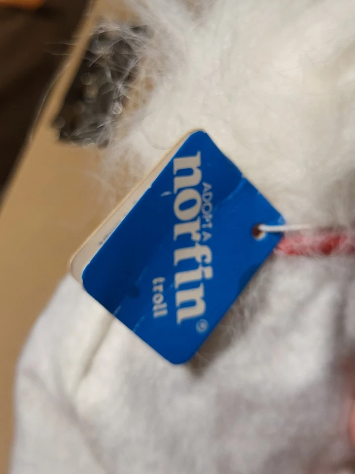 Dam Norfin тролль 1985 снежинка # 50516 белый 3,5» новый из старых запасов с ярлыком отсутствует шляпа C205B - Изображение 3 из 4