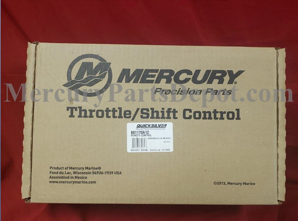 New OEM Mercury Side Mount Remote Control - Part # 881170A12