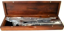 WUSTHOF 2 Piece Carving Set, Stainless, Fork & Knife, Walnut Box, 8723-2, NEW