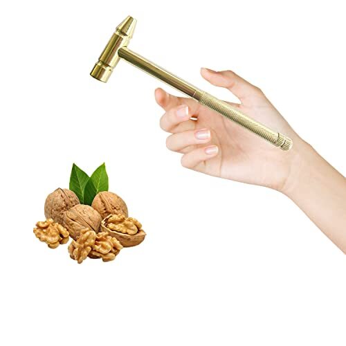 Mini Hammer Messinghammer mit Schraubendreher Handwerkzeuge Multifunktion 6 in 1 - Bild 7 von 7