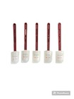 Choice 14" Heat-Resistant Silicone Spatula Red - 5 Pack