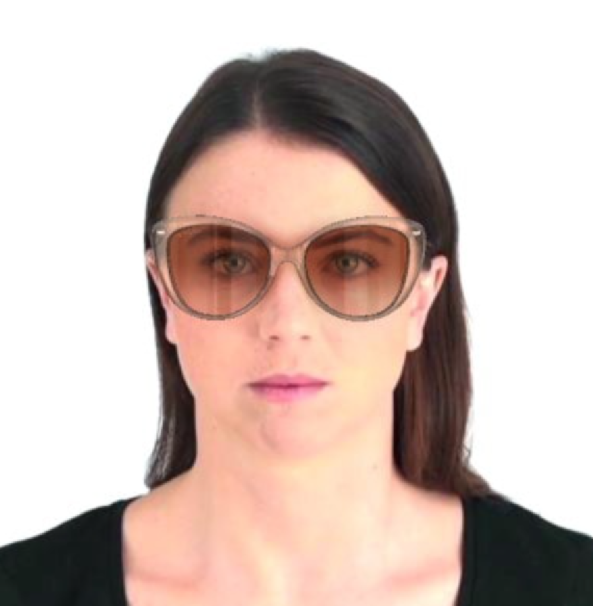 BURBERRY peach-check/brown gradient BE4407 408813 54 BURBERRY peach-check/brown gradient BE4407 408813 54