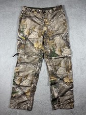 Magellan Outdoors Cargo Pants Boys 18-20 Brown Realtree Camo Hunting Hiking