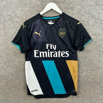 Arsenal Shirt Herren Small schwarz Puma 3rd Third Jersey Aaron Ramsey #16 2015/2016