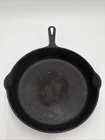 PV09511 Vintage Crusty SBL Late Handle Griswold #8 Dual Spout Cast Iron Skillet