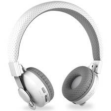 On-Ear Wireless Kids Headphone with Built-in Microphone and Bluetooth, White