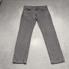 Levis 559 Jeans Men 36x34 Grey Straight Leg Regular Fit Dark Wash Denim Pants