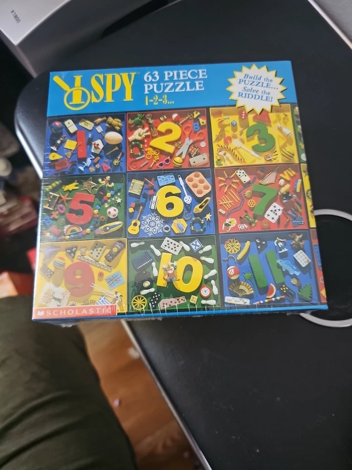 Scholastic I Spy 1-2-3 63 шт. пазл Briarpatch 1999 полный комплект - Изображение 3 из 4