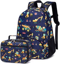 Backpack for Kids Boys Girls Preschool Kindergarten Bookbag Set with Lunch Bo...