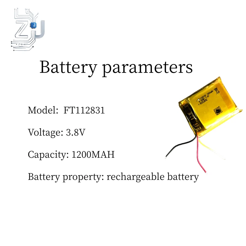 Batería 3.8V 1200MAH para FT112831 102832 122933 Alta Calidad Entrega Rápida 1 PIEZA Foto 4 de 4