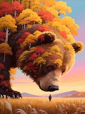 Autumn Diamond Art Kits for Adults,Diamond Painting for Adults 12 x 16 Inch Fa